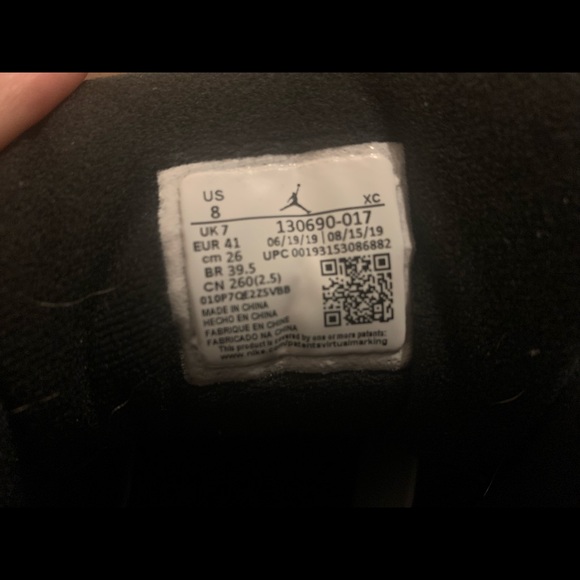 Jordan 12 Reverse Taxi. Size 8